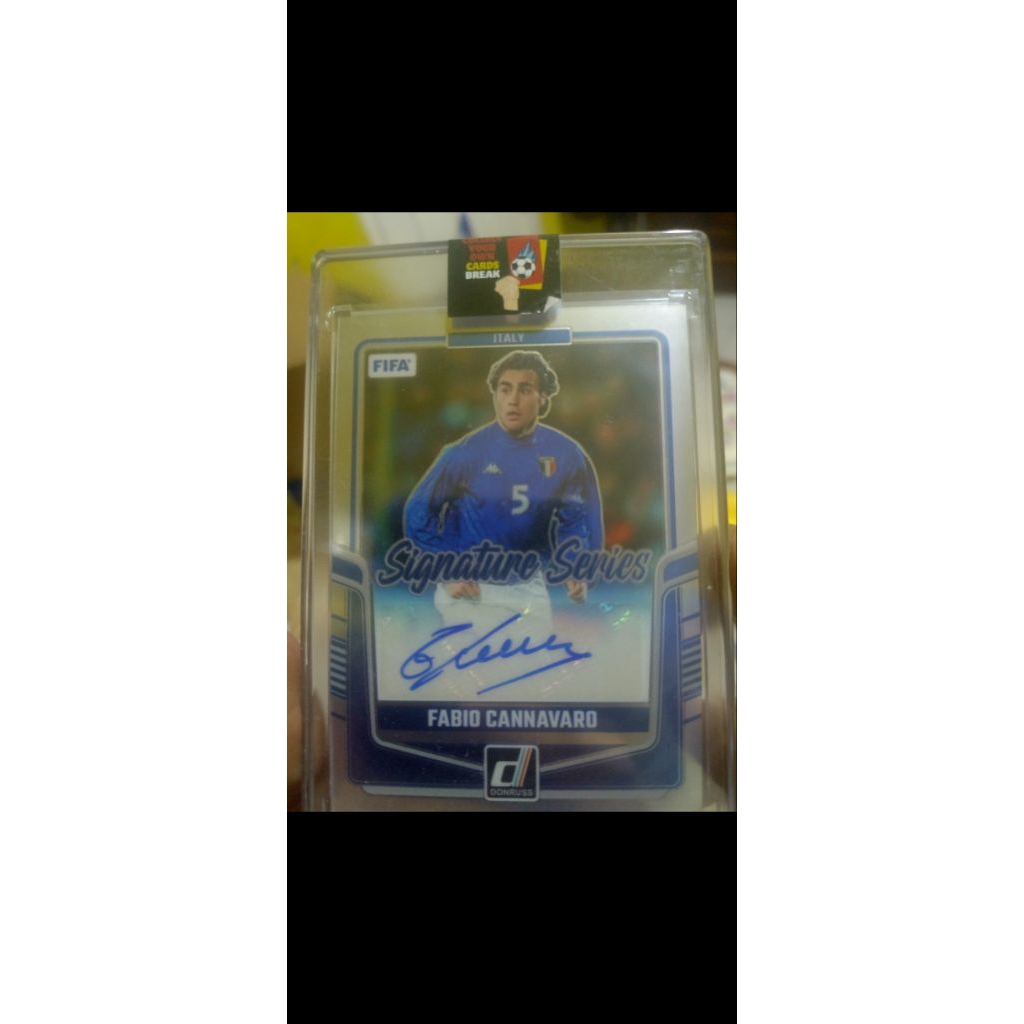 Fabio Cannavaro Autograph Kartu Bola