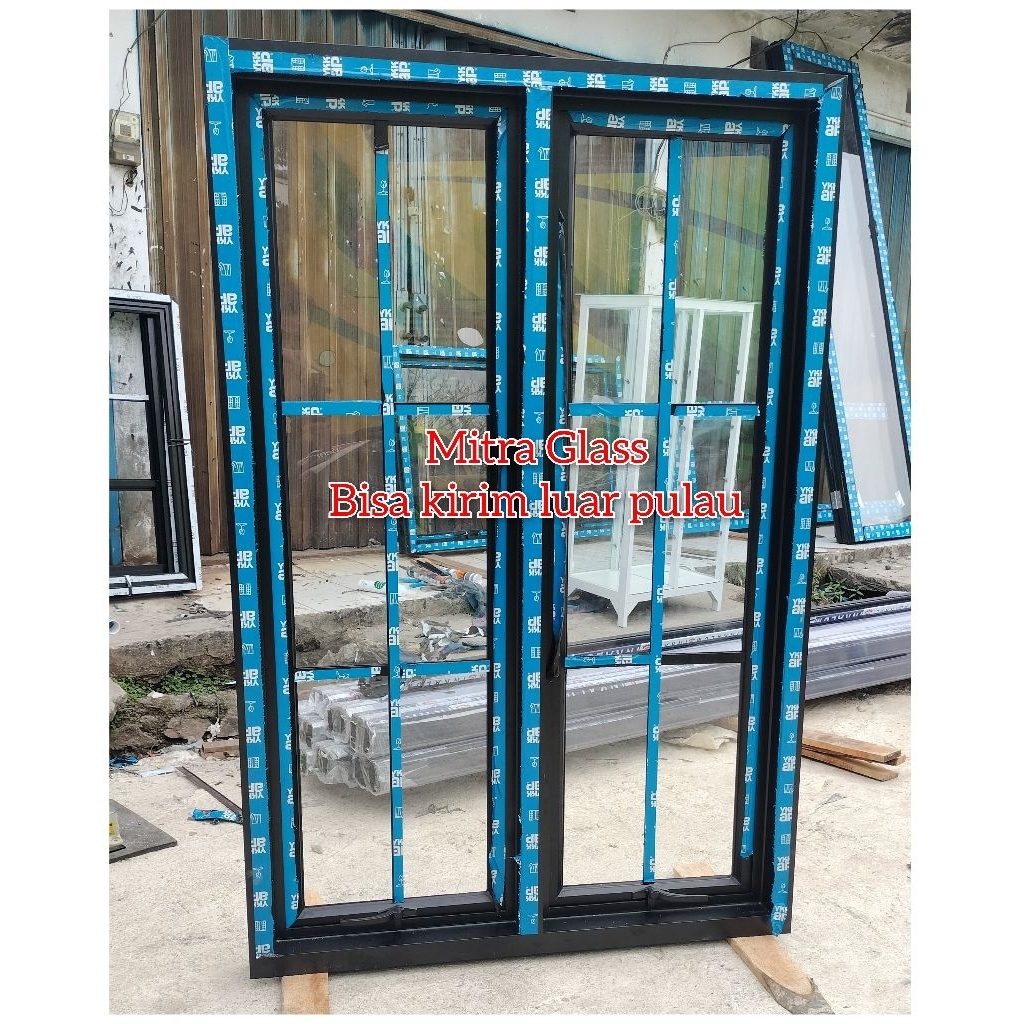 jendela Aluminium YKK 4 inch L130 x T180