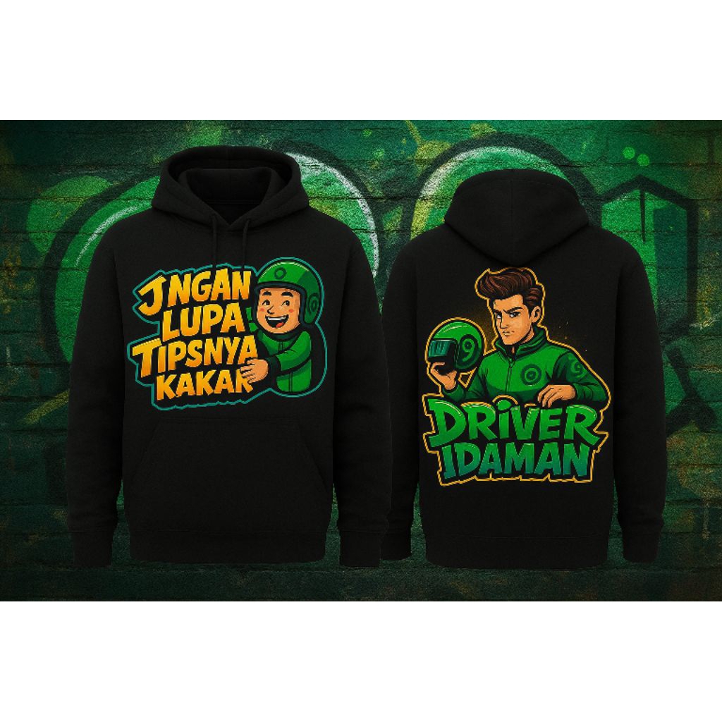 BAHAN FLEACE 100% | JAKET GOJEK|HOODIE GOJEK|JAKET DISTRO GOJEK|HOODIE PREMIUM GOJEK