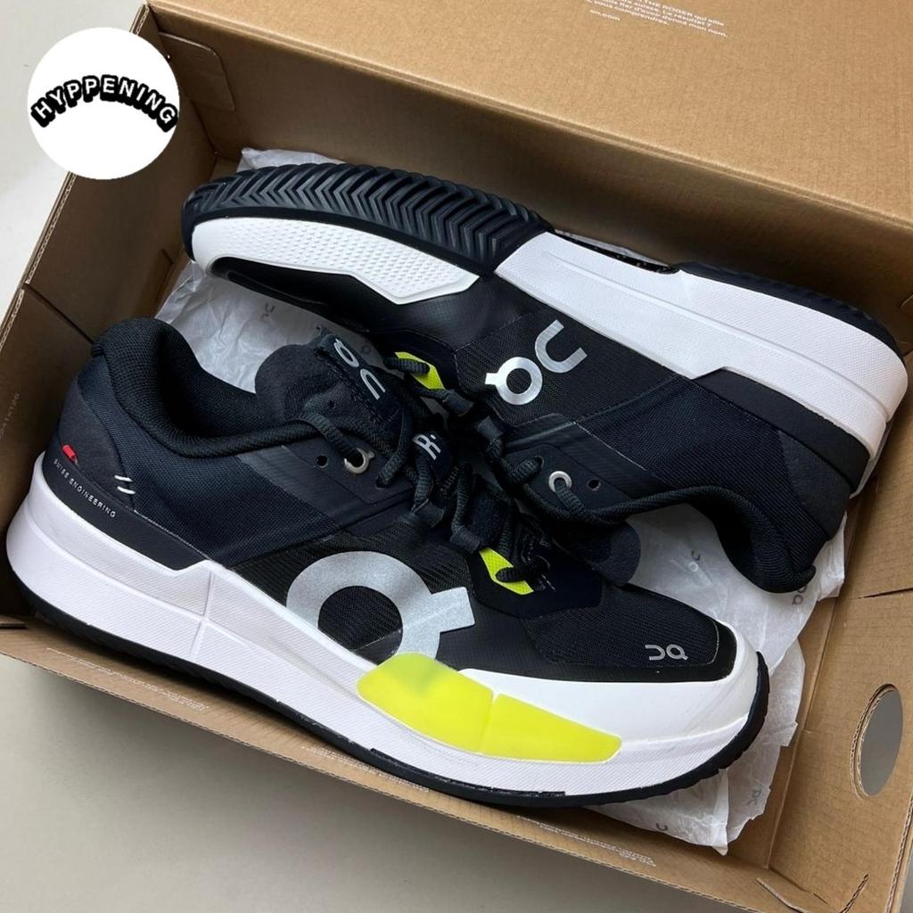 SEPATU TENIS ON THE ROGER PRO 2 CLAY BLACK LIME ROGER FEDERER RF