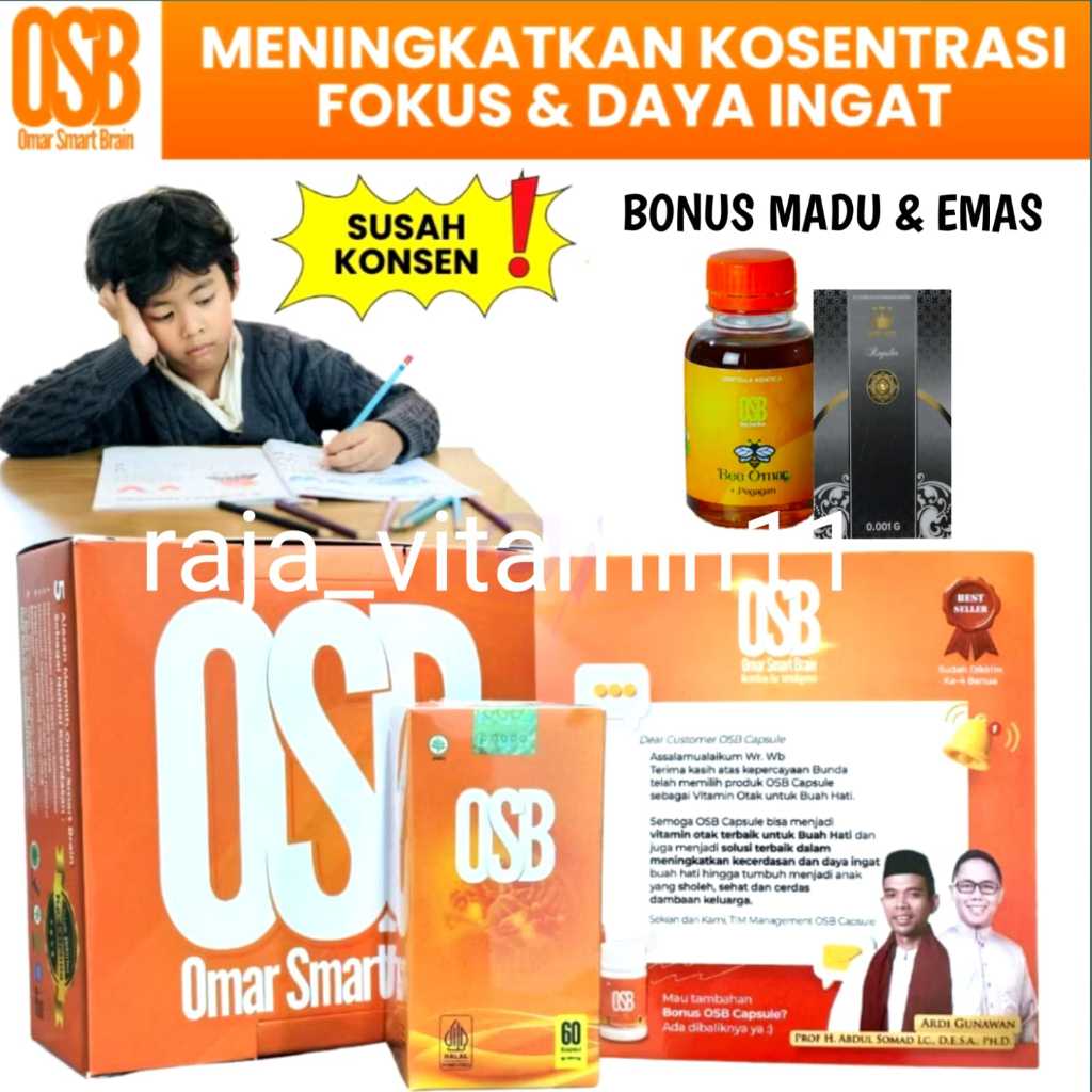 Vitamin Otak OSB Untuk Anak dan Dewasa 100% Asli