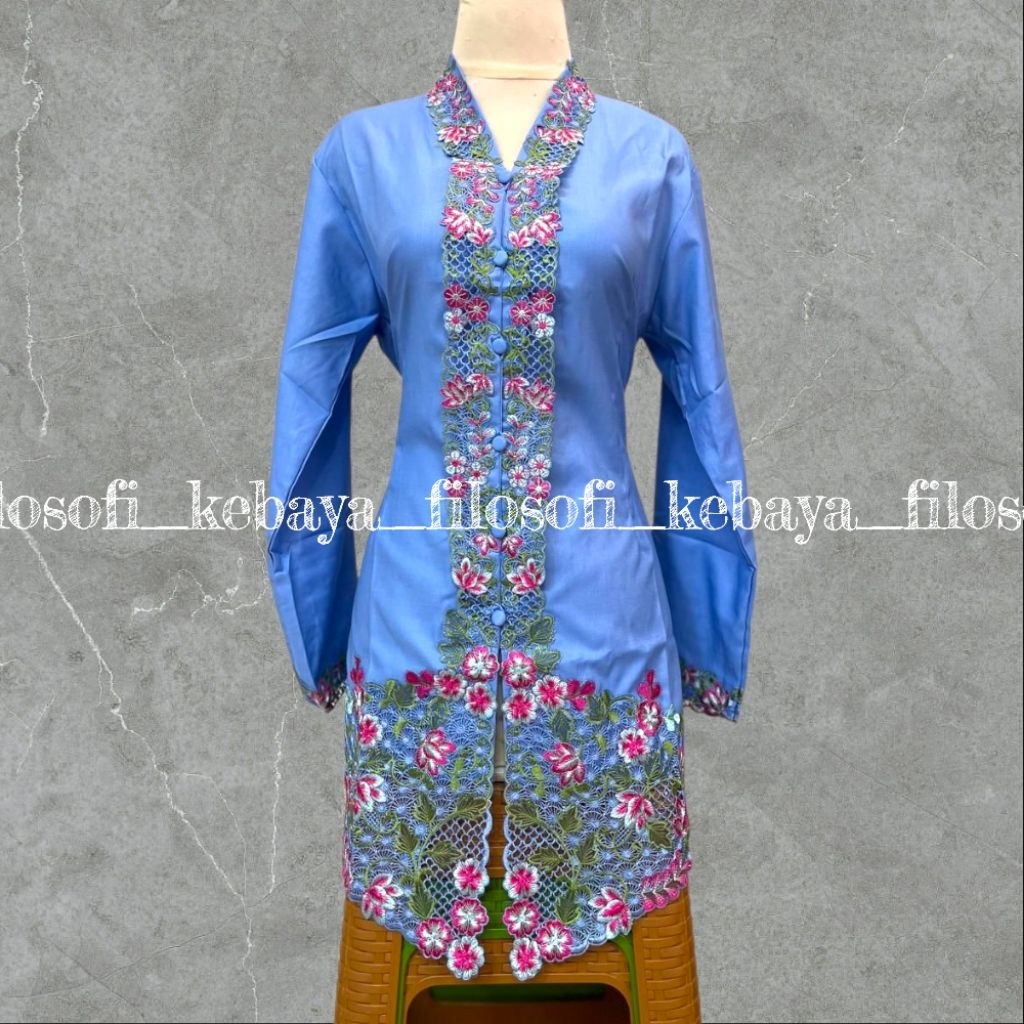FK-Terbaru Baju Kebaya Encim Katun Bordir Cantik // Kabaya Encim Katun Premium // Kebaya Encim Moder