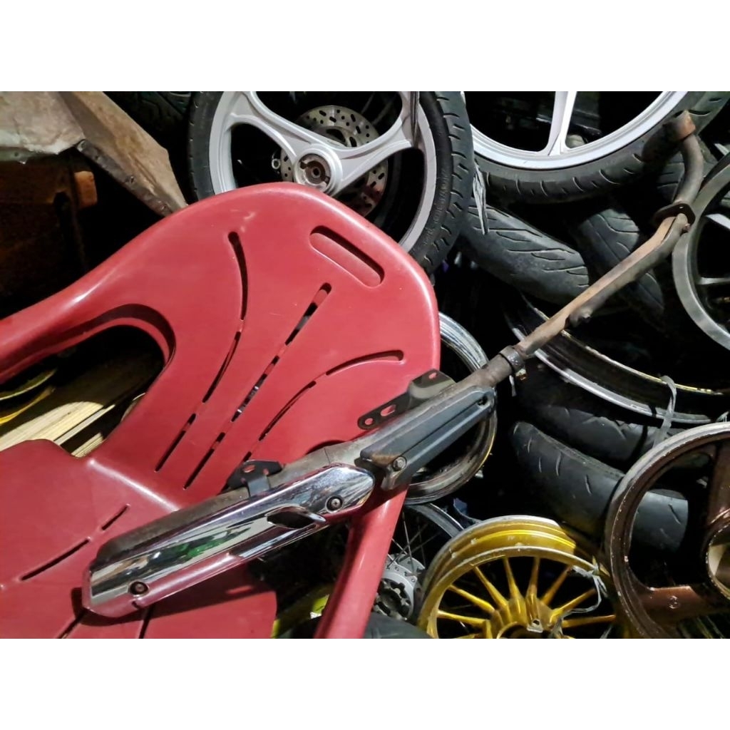 Knalpot Vega zr vega rr yamaha original ori copotan standar fullsystem fullset tinggal pasang ajah l