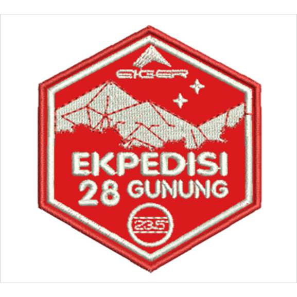 Emblem Patch Bordir Eiger Ekspedisi 28 Gunung - CBI