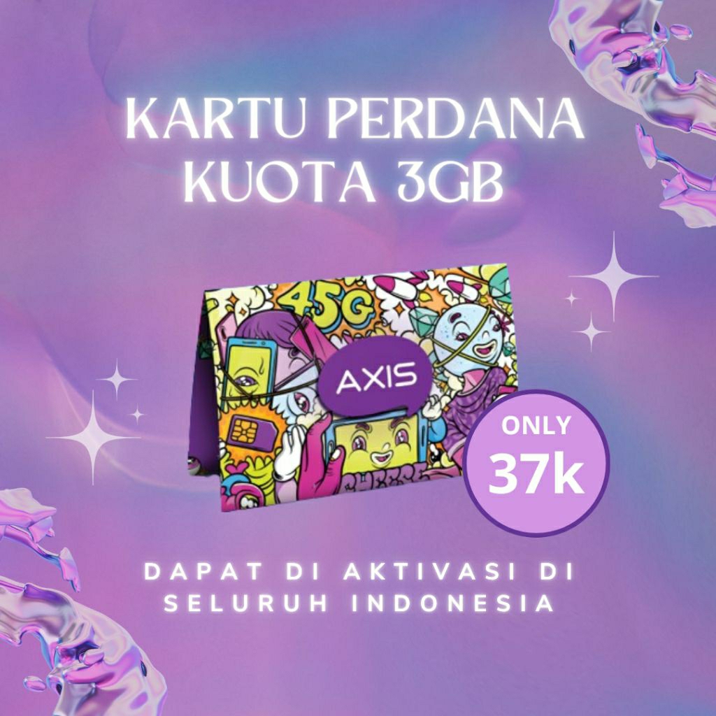 KARTU PERDANA AXIS KUOTA 3GB