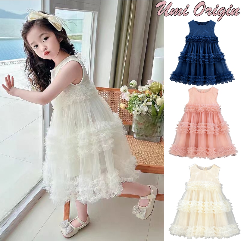 umiorigin Gaun anak-anak/gaun perempuan/gaun anak-anak Rok tuksedo anak-anak panjang