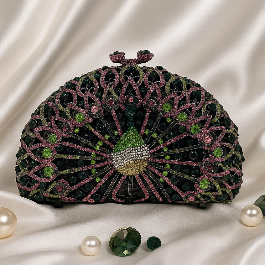 Waiwai Tas Pesta Crystal Mewah 1011 Clutch Merak