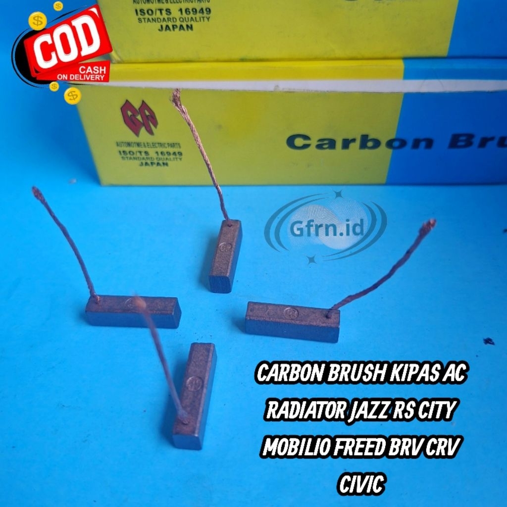 Arang Carbon Brush Montor Kipas Ac Radiator Jazz Rs City Mobilio Freed Brv Crv Civic Fd
