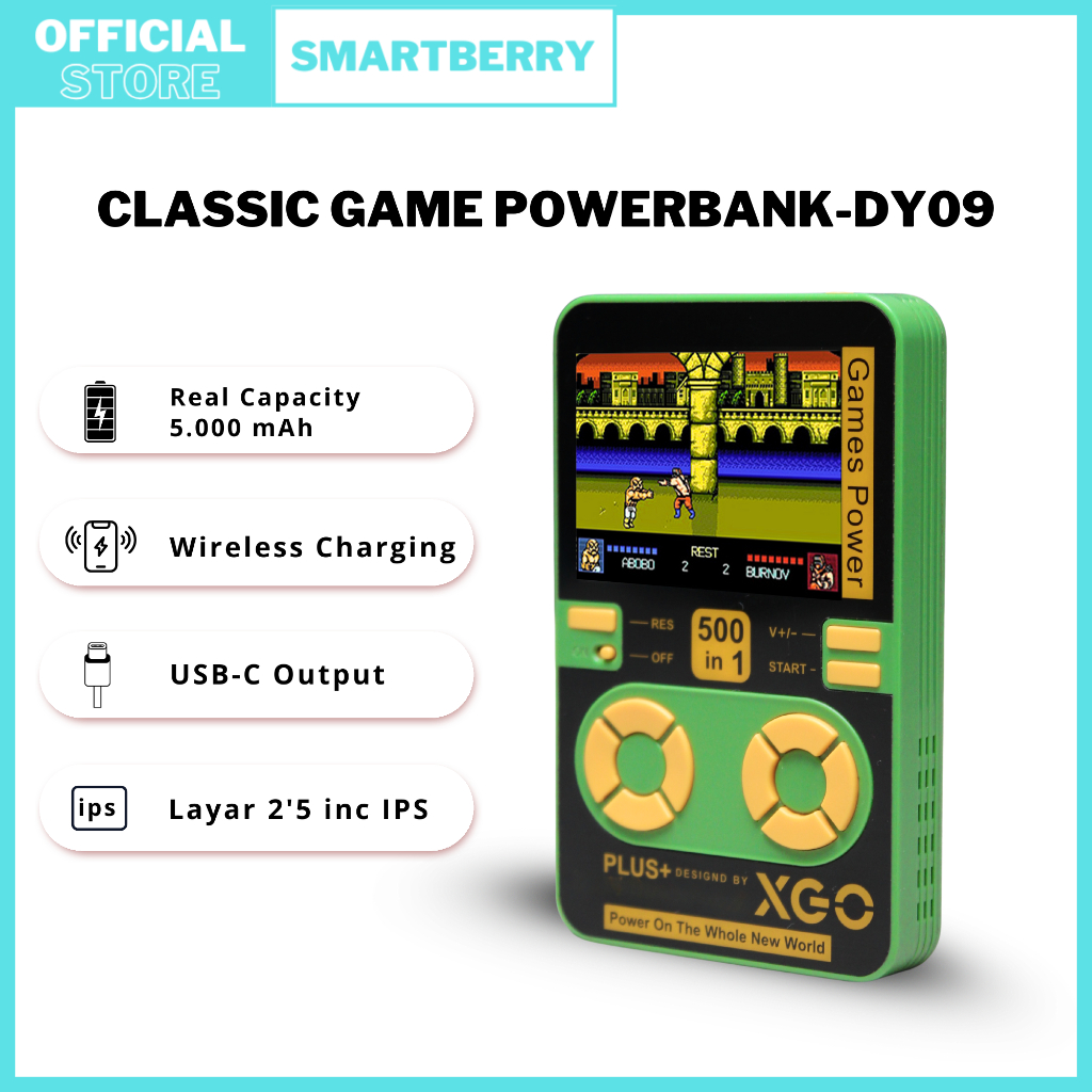 Game Console Powerbank & Senter Multifungsi SMARTBERRY (A10 | DY12 | DY09)