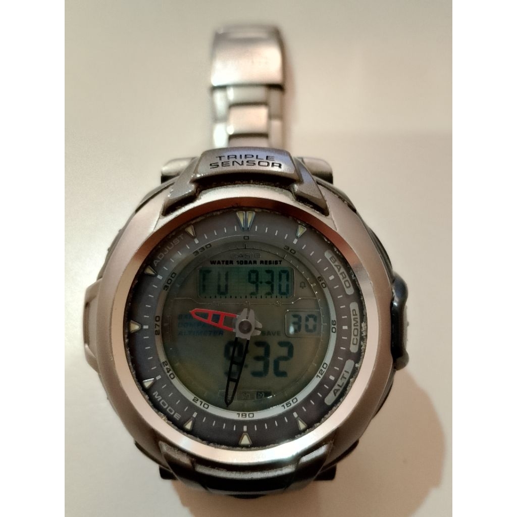casio protrek triple sensor thought solar original