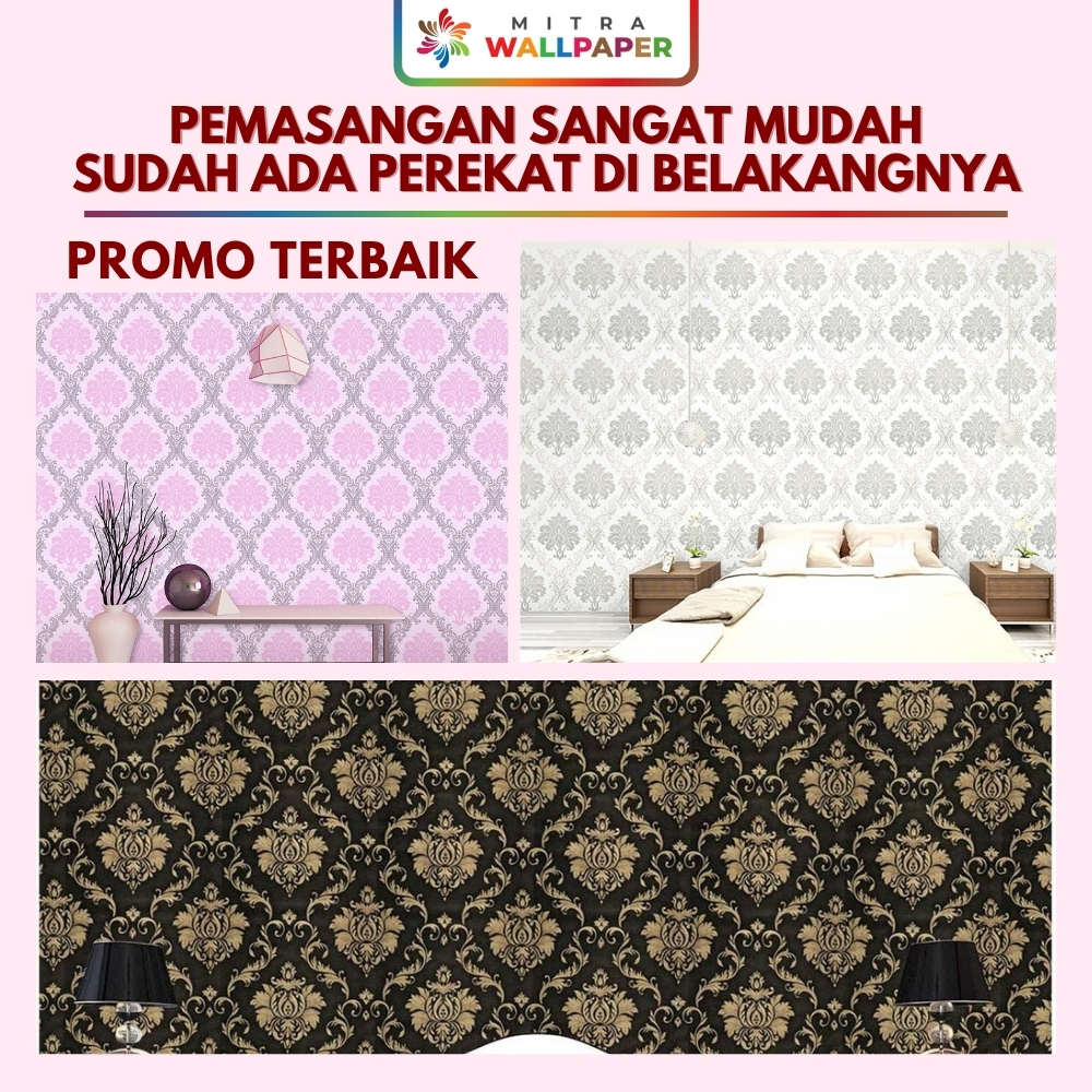 PROMO TERBAIK - Wallpaper Dinding Kamar Wallpaper Dinding Ruang Tamu Wallpaper Dinding Batik