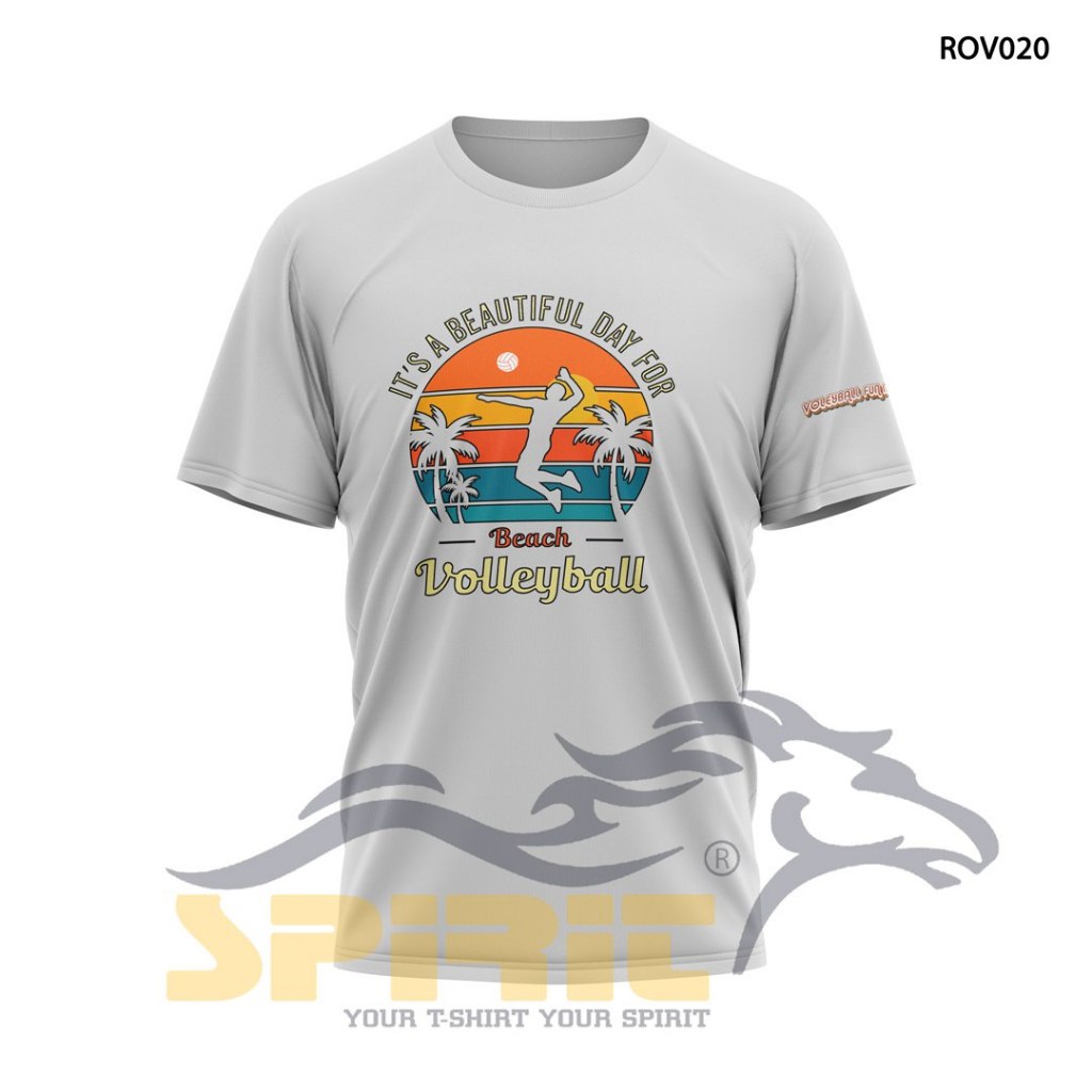 T-Shirt it's a beautiful day for beach vollyball kaos volly baju voli pantai pria wanita