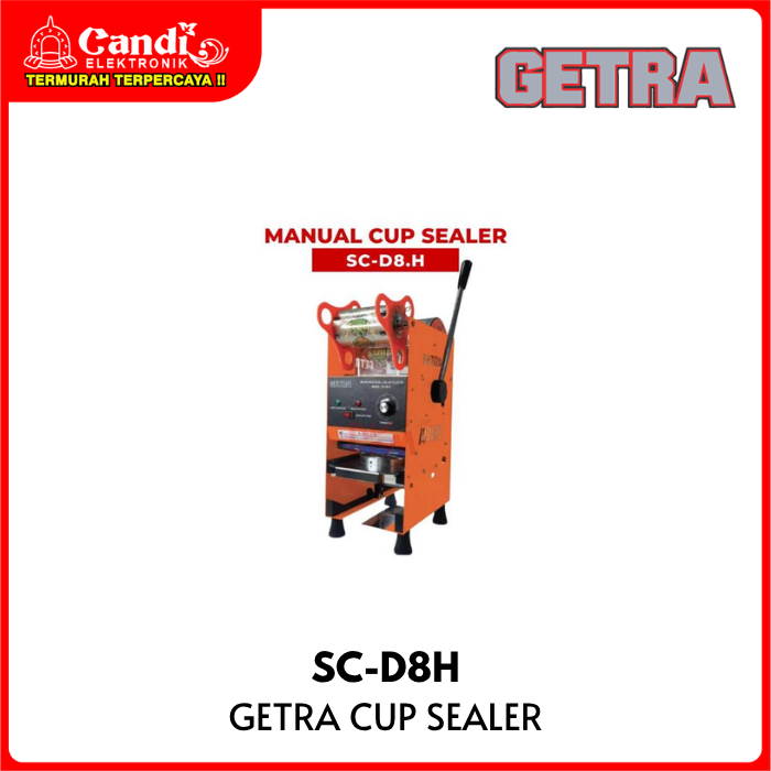 GETRA Manual Cup Sealer Penyegel Minuman Gelas Plastik Minuman Alat Press Minuman Cup SC-D8H