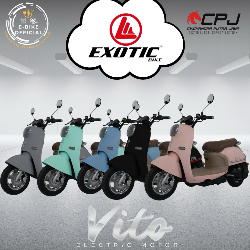 sepeda motor listrik keren dan lucu EXOTIC VITO