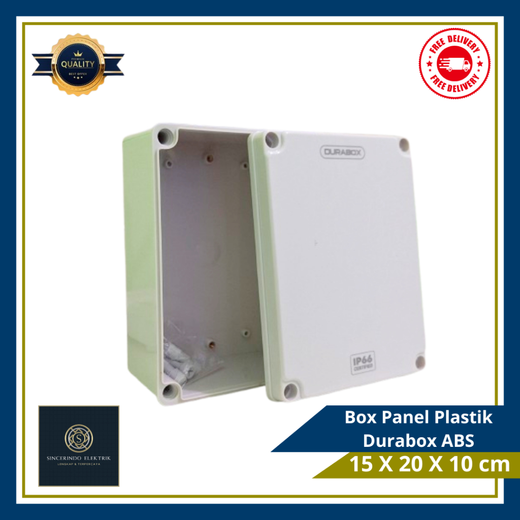Box Panel Plastik Durabox ABS 15 X 20 X 10 CM
