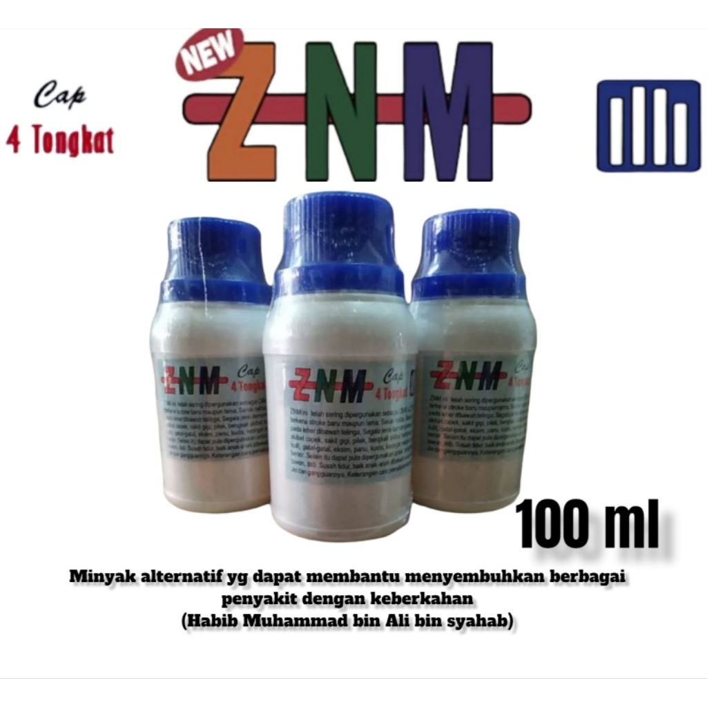 MINYAK ZNM CAP 4 TONGKAT (100 ML) | MINYAK HABIB