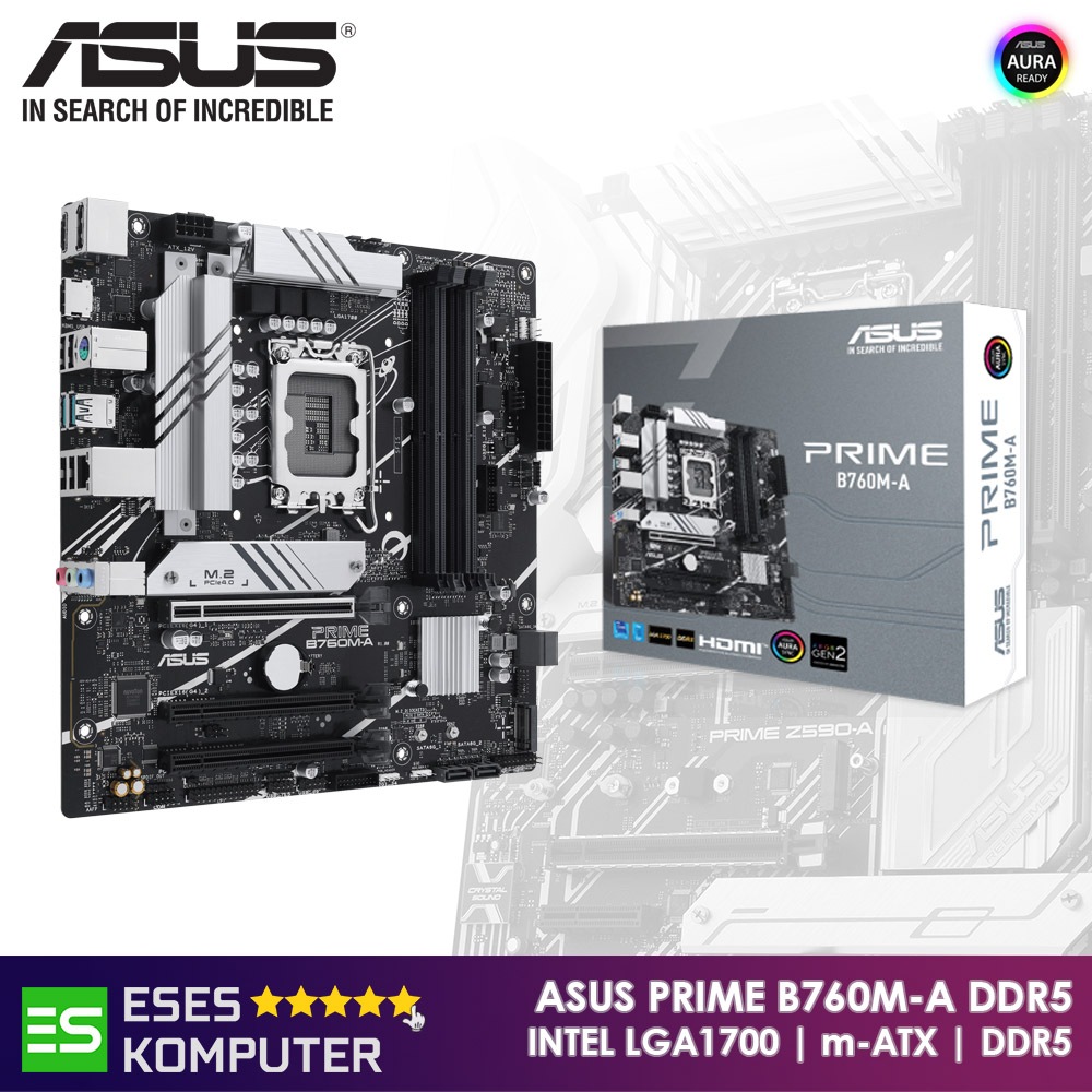 Motherboard ASUS PRIME B760M-A DDR5 |  m-ATX Intel LGA1700