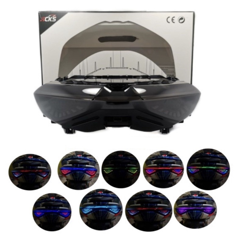 ORIGINAL LAMPU STOP NMAX NEW  MODEL LEBAH  STOPLAMP NMAX NEW 2020 2022 RGB V2  X-CASE CKS STOPLAMP N