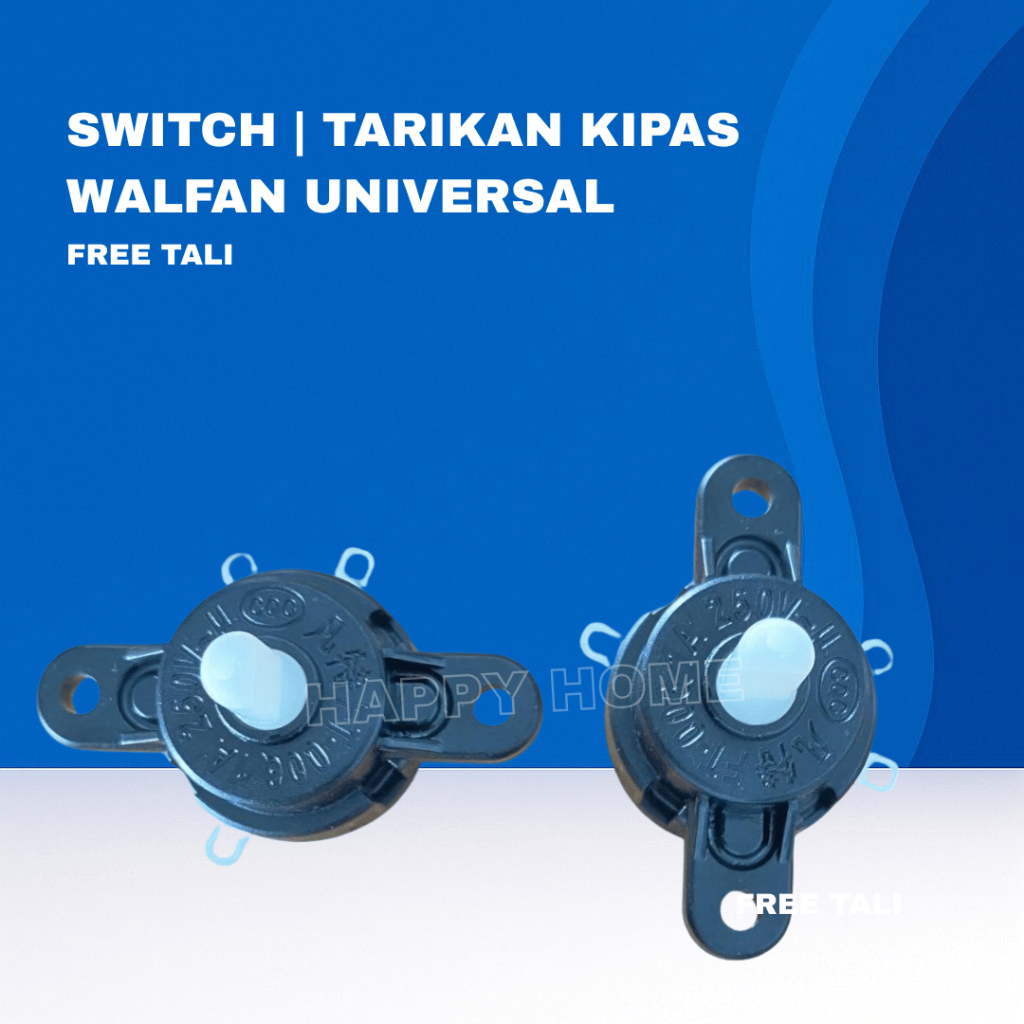 Saklar Karakter 3 Pin untuk Kipas Angin – 2 Mode Kecepatan