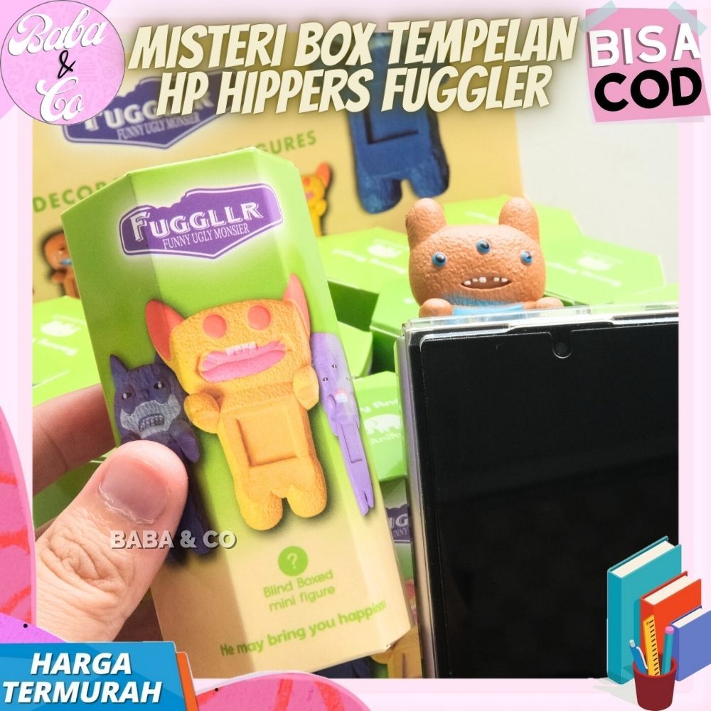 MISTERI BOX HIPPERS FUGGLER MONSTER MAINAN AKSESORIS TEMPELAN HP BLIND BOX FUGGLER HIPPERS LUCU UNIK