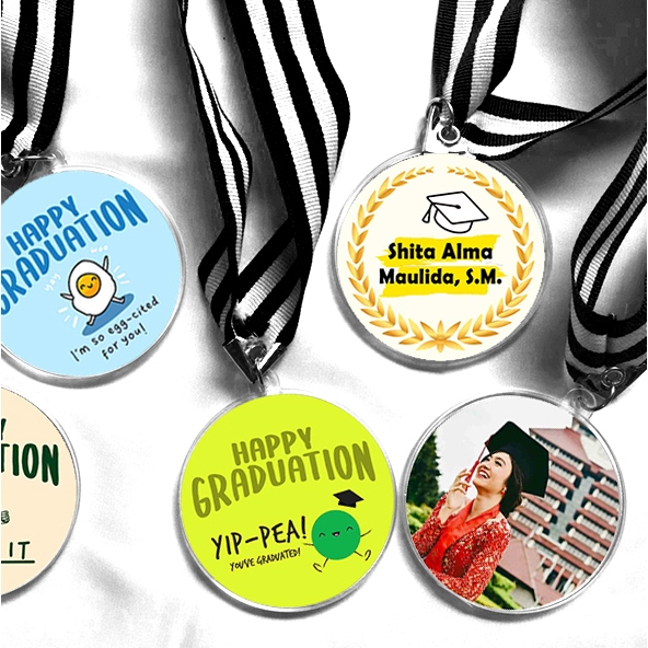 Mendali Wisuda custom (Graduation Gift) / Kado Unik Wisuda - hadiah wisuda