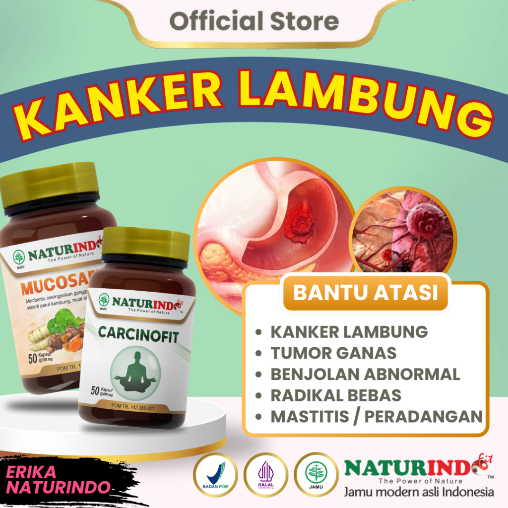 Herbal Kanker Lambung Carcinofit Mucosafit NATURINDO