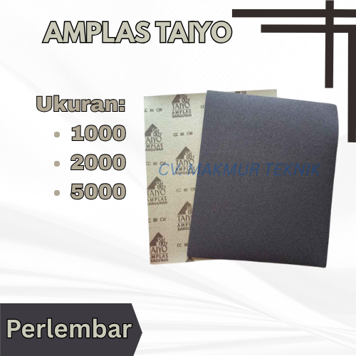 AMPLAS DUCO KERTAS AMPLAS TAIYO / AMPLAS LEMBARAN MURAH 1000-5000