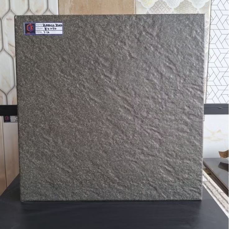Keramik Lantai 50x50 Blangca Black || Kia