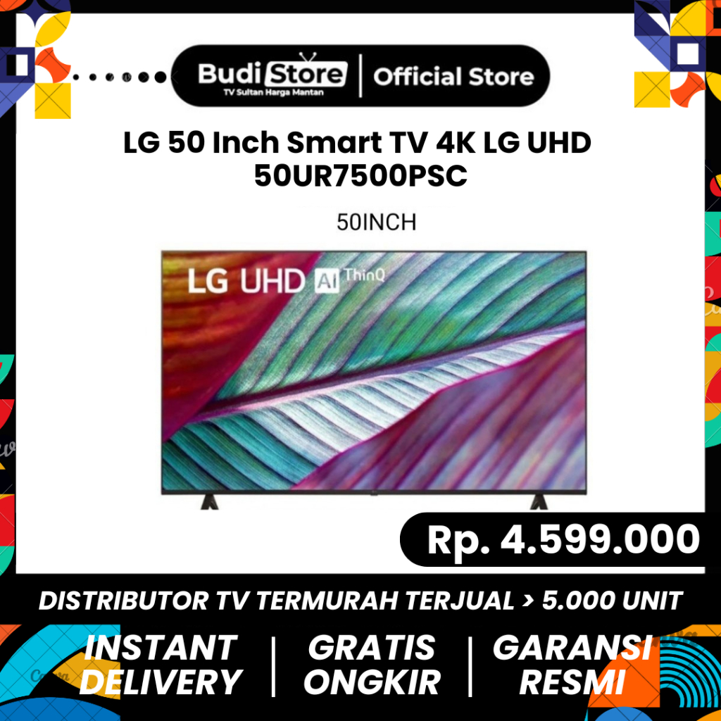 LG 50 Inch Smart TV 4K LG UHD 50UR7500PSC