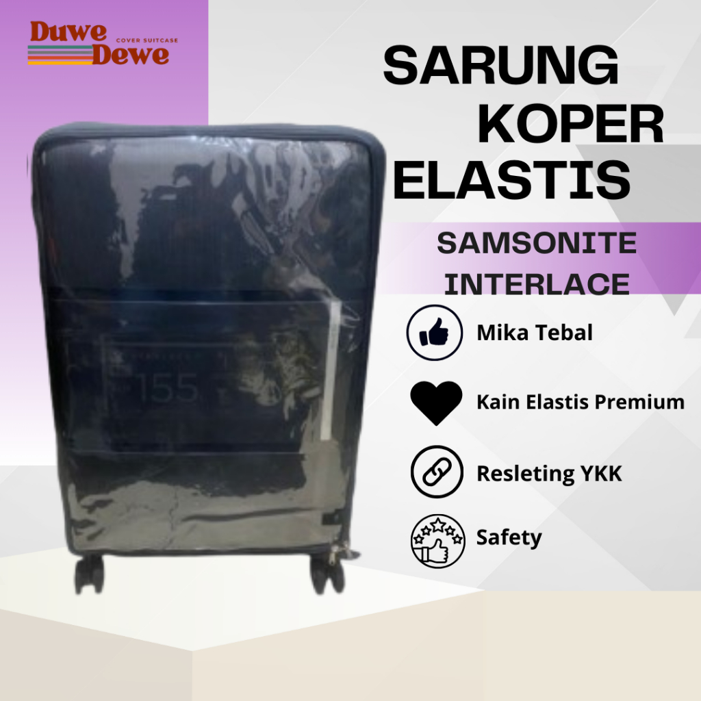 Sarung Cover Koper Samsonite Interlace