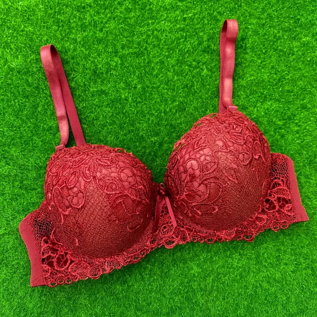 Bra Kawat Busa Tebal Bh Cantik Super Tebal Cup B  Kait 3 Bh Wanita Dewasa Push Up Halus Nyaman dan L