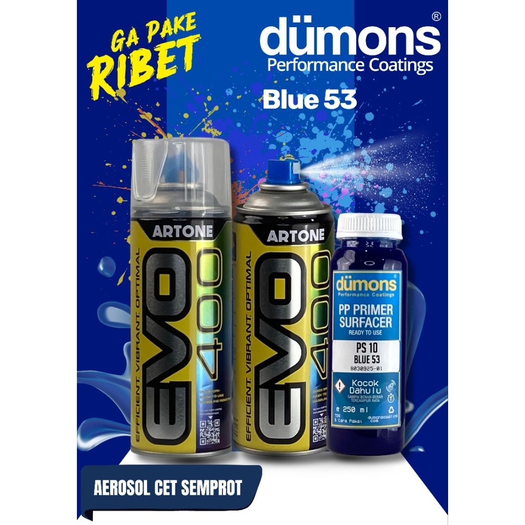 PP PRIMER SURFACER Aerosol (Artone EVO 400) Blue 53