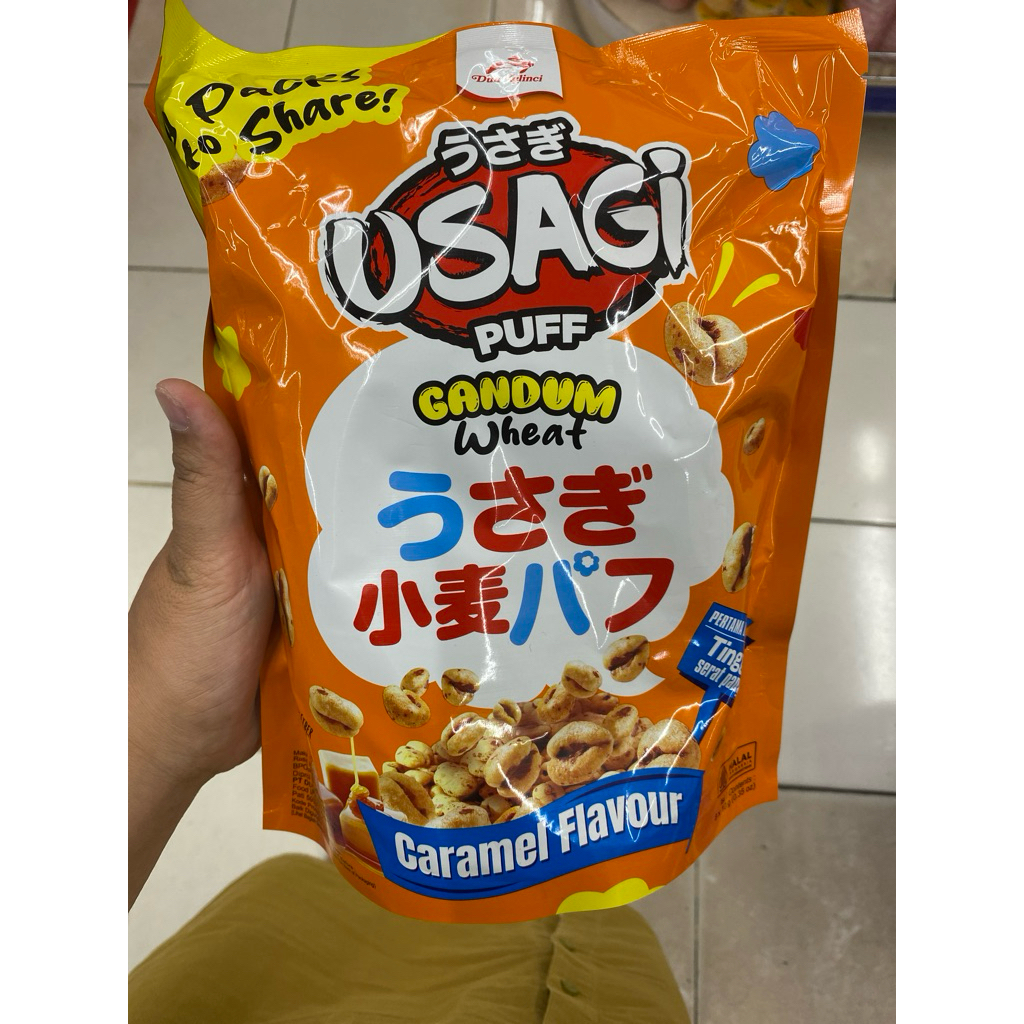 Usagi Puff Gandum wheat Caramel 8x8gr