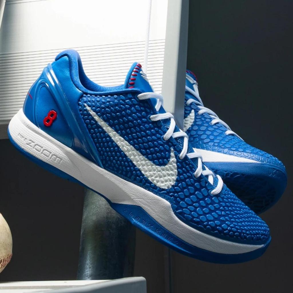 SEPATU BASKET NIKE KOBE 6 PROTRO DODGERS GAME ROYAL WHITE CW2190-400 100% ORIGINAL