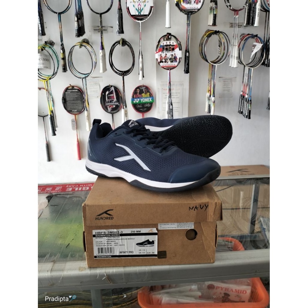 HUNDRED INFINITY PRO BADMINTON SHOES-SEPATU BADMINTON ORIGINAL HUNDRED