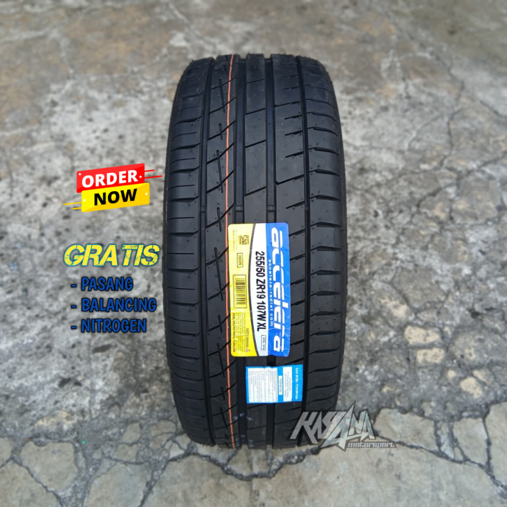 BAN MOBIL 255 50 R19 ACCELERA IOTA BAN UKURAN 255/50 RING 19 TUBELES