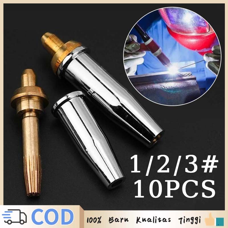Isi 10 Mata Blender Potong Besi Cutting Tip No 1、2、3 Cutting Tip Strong Mata Blender Las Karbit