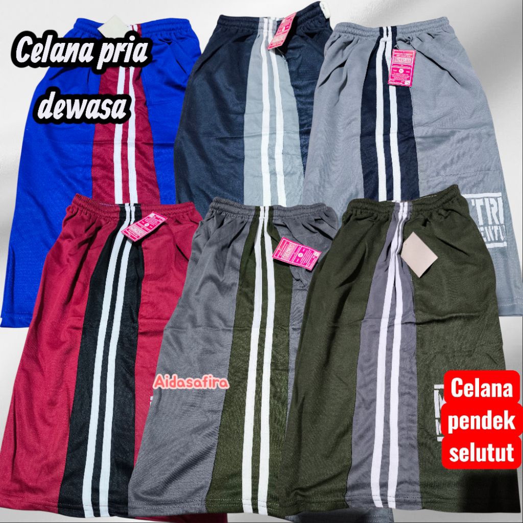 CELANA PENDEK DEWASA SELUTUT/CELANA PENDEK HARIAN/CELANA PENDEK LAKI LAKI