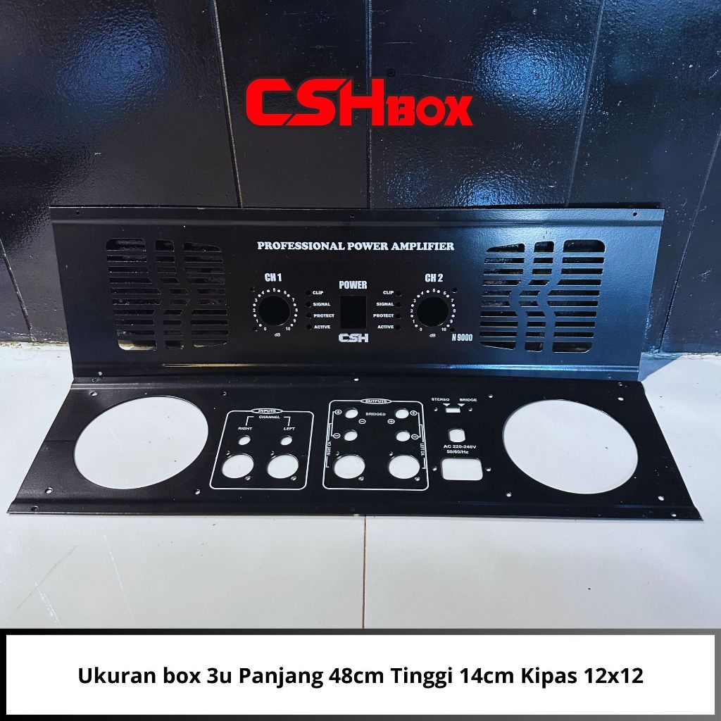 Plat Panel Box Power CSH Ukuran 3u Depan Belakang (CA 20, CA 28, 2000, N9000, PX 5000, Garuda))