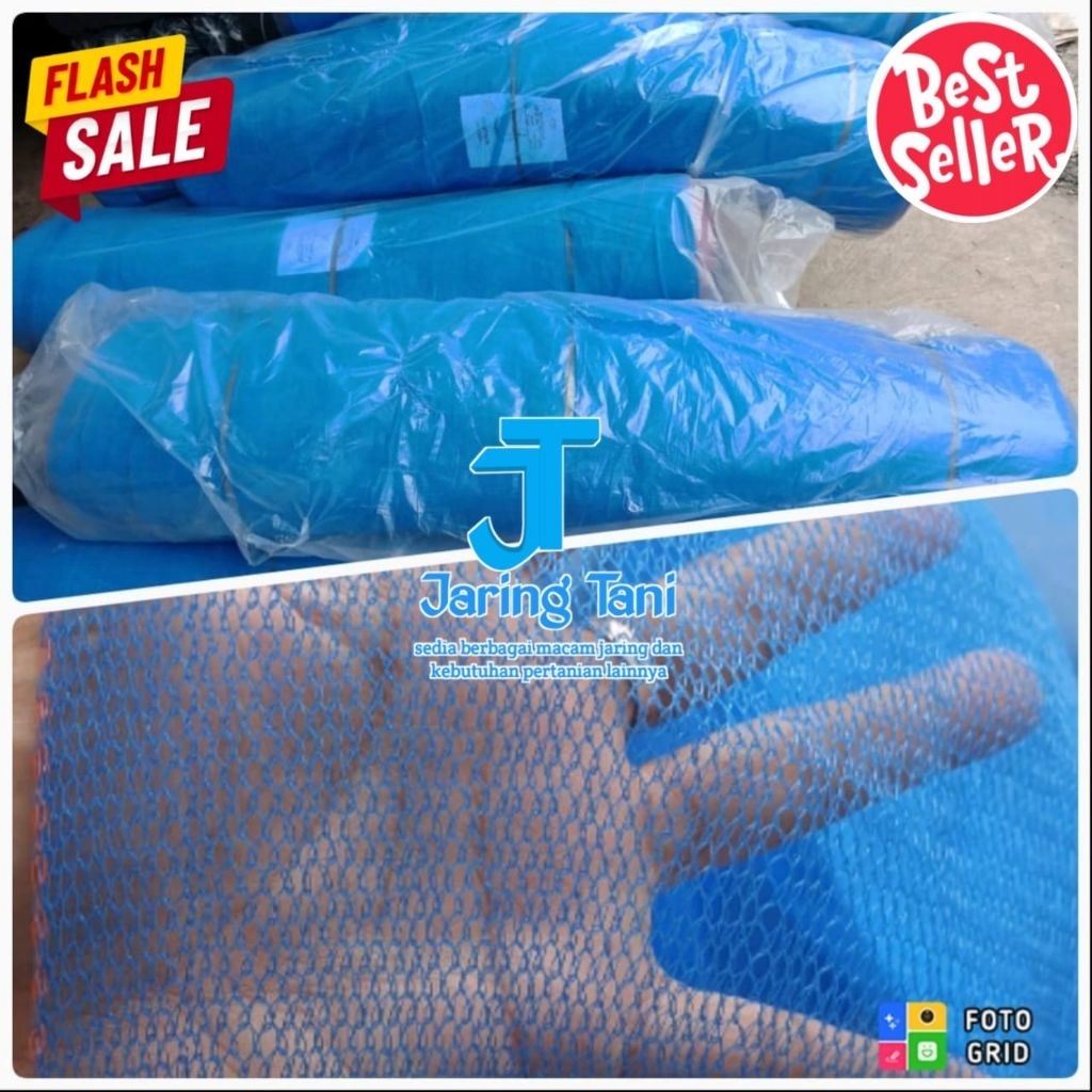 Jaring Polynet King Fish/Polynet/Jaring Biru/Jaring Konstruksi/Jaring Pengaman/Jaring Cargo/Hiasan T