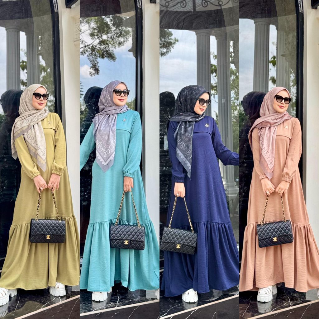 Gamis Journey Terbaru Ella Dress Journey Gamis Muslimah Cantik