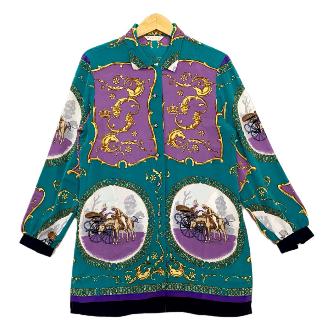 kode M114 kemeja vintage size L lokal Kemeja vintage kemeja mewah kemeja sultan kemeja silk kemeja p