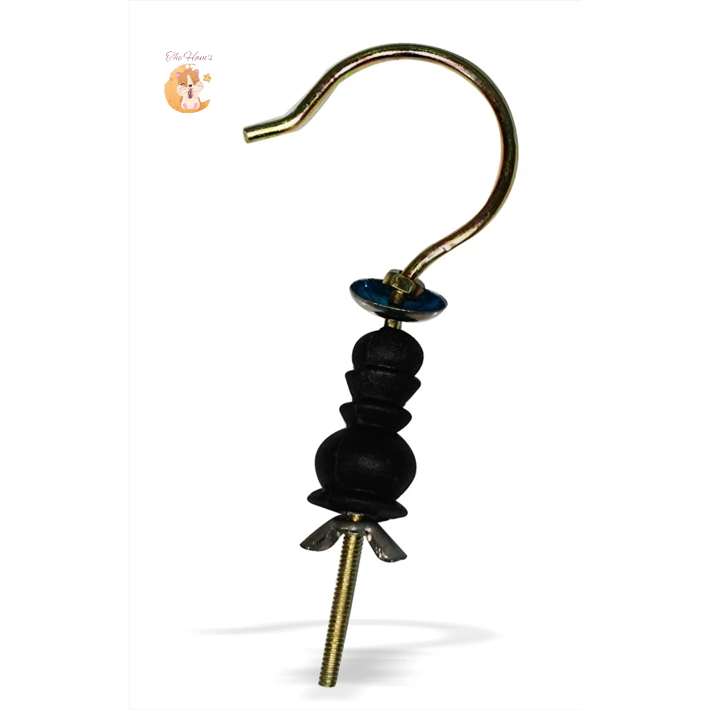 (The Ham's)  Gantungan Sangkar Burung Kawat Pion Plastik  Gantungan Cantolan Sangkar Kandang Burung 