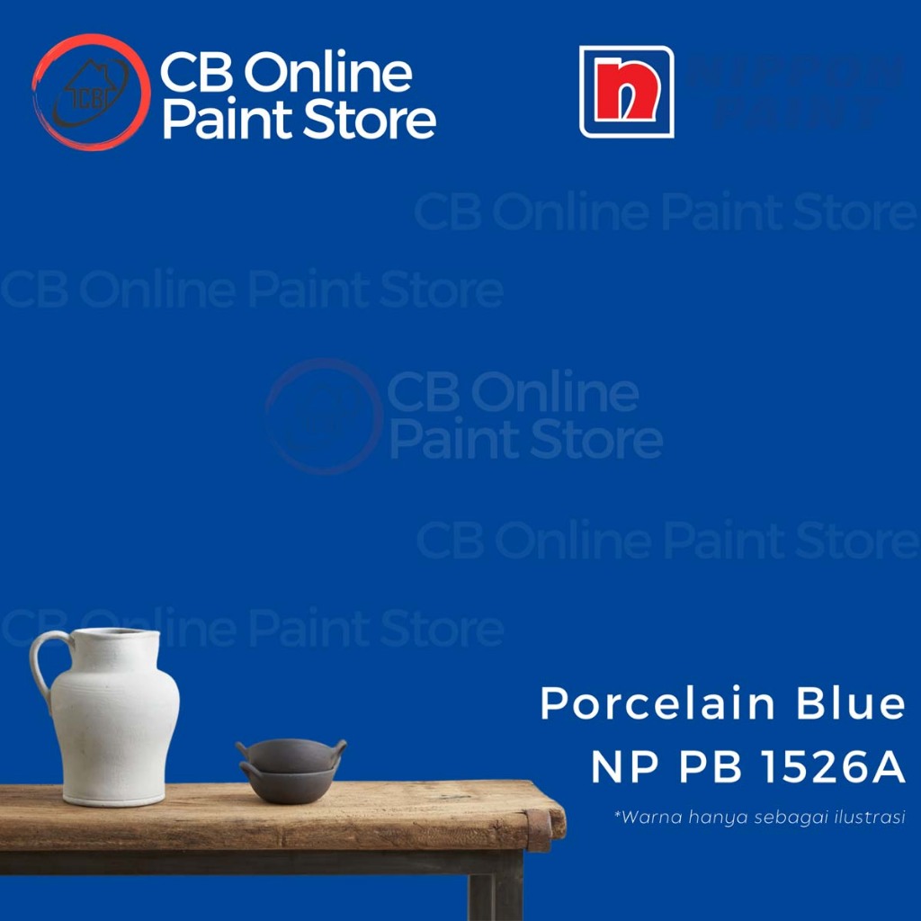 CAT TEMBOK NIPPON PAINT - PORCELAIN BLUE NPPB1526A - LITER