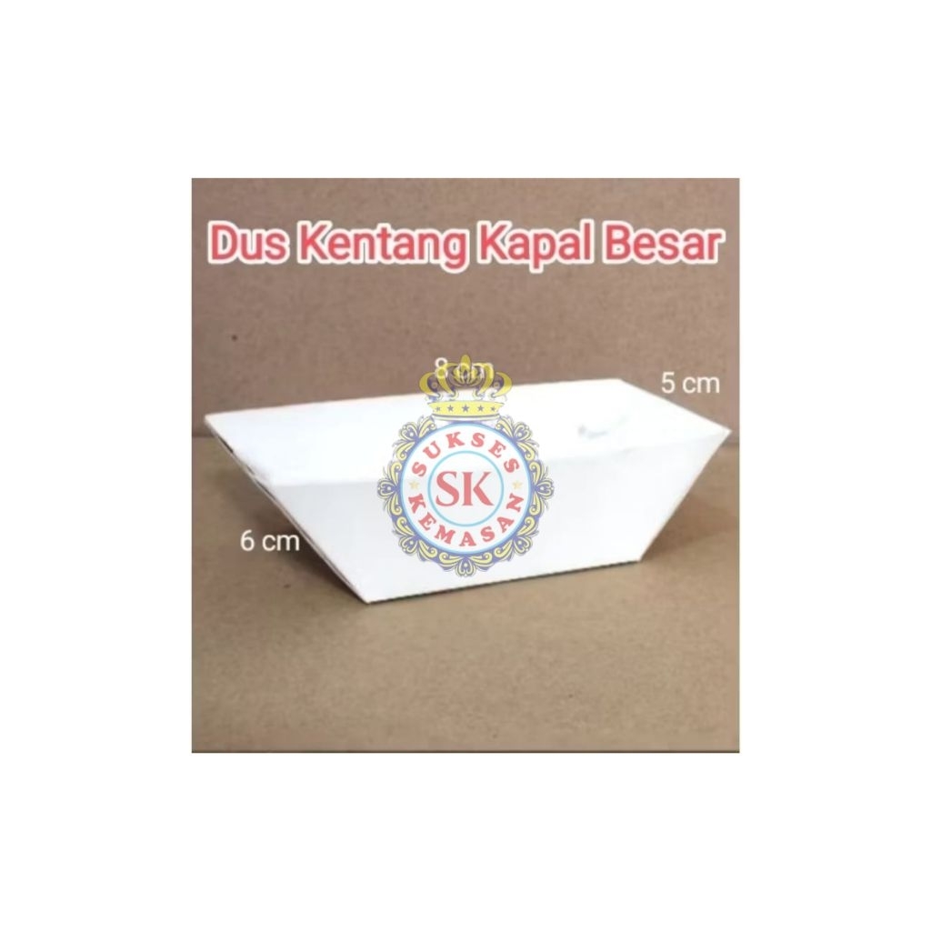 Dus Kentang Goreng B/Dus Tahu Crispy/Dus Gorengan