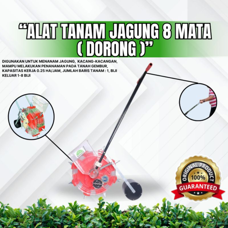 ALAT TANAM JAGUNG KEDELAI DORONG-MARACO 8 MATA