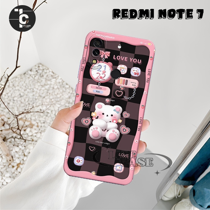 Kesing Hp REDMI NOTE 7 / NOTE 7 PRO / NOTE 8 / NOTE 8 PRO / NOTE 9 / NOTE 9 PRO Motif bear lucu aest