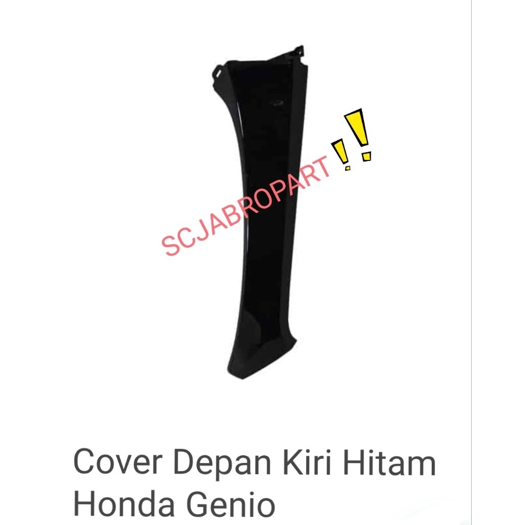 64202 K0J N00ZE...COVER L FRONT  BLACK METALIC HONDA GENIO... ORI AHM