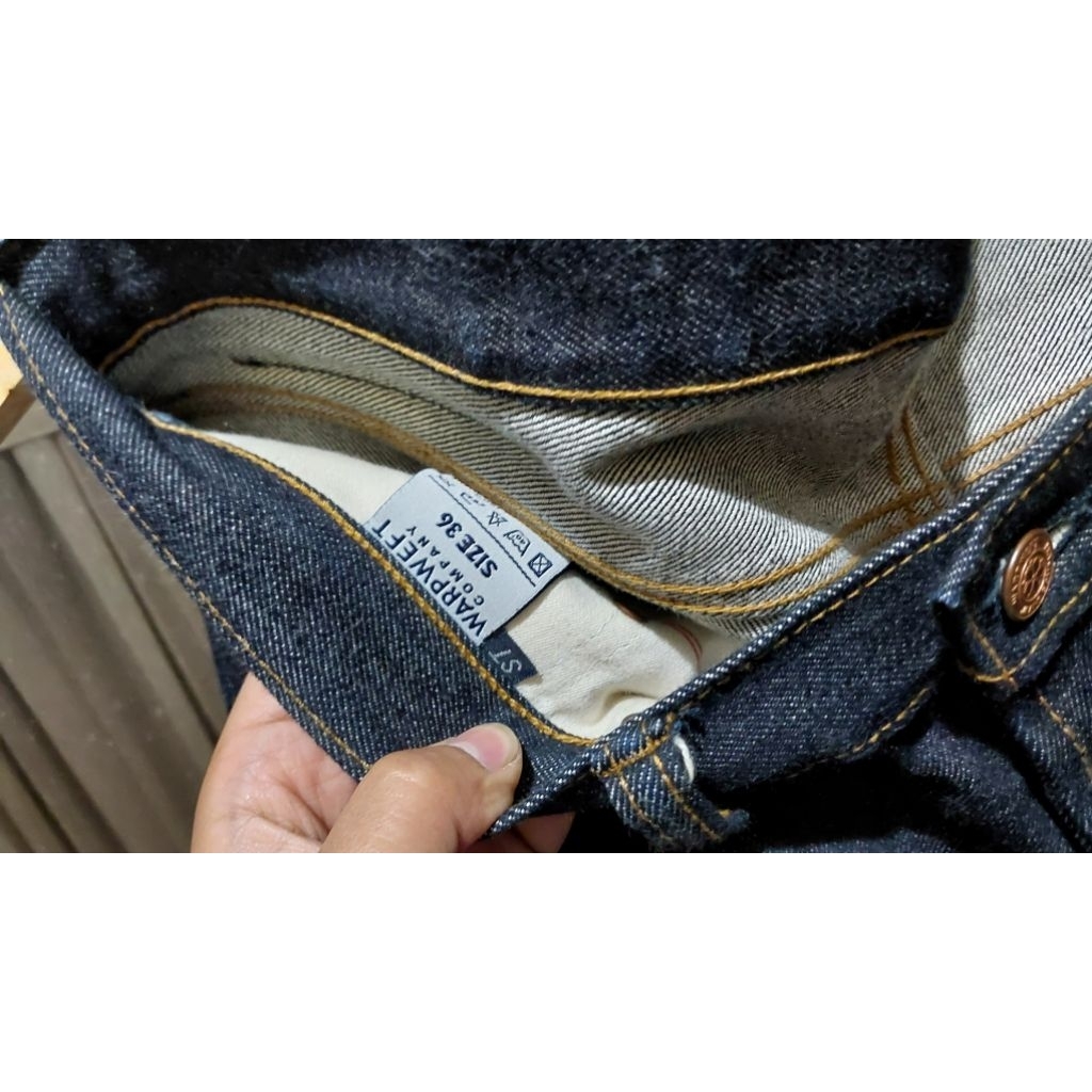 warpweft company denim  artikle Honjo 16oz size30