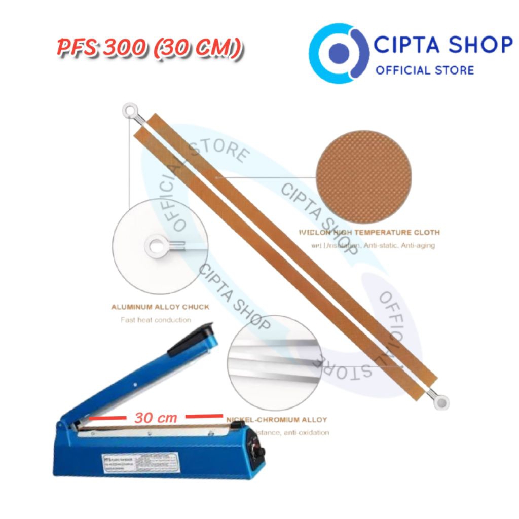 ELEMEN PRES PLASTIK 30 CM (KAIN+KAWAT) IMPULSE SEALER